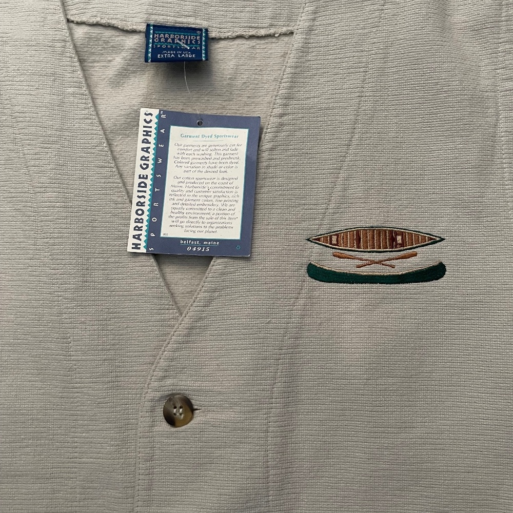 Vintage Harborside Graphics Canoe Vest